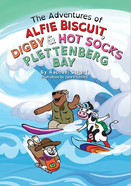 Cover of Plettenberg Bay: the trio surfing a big curling wave.